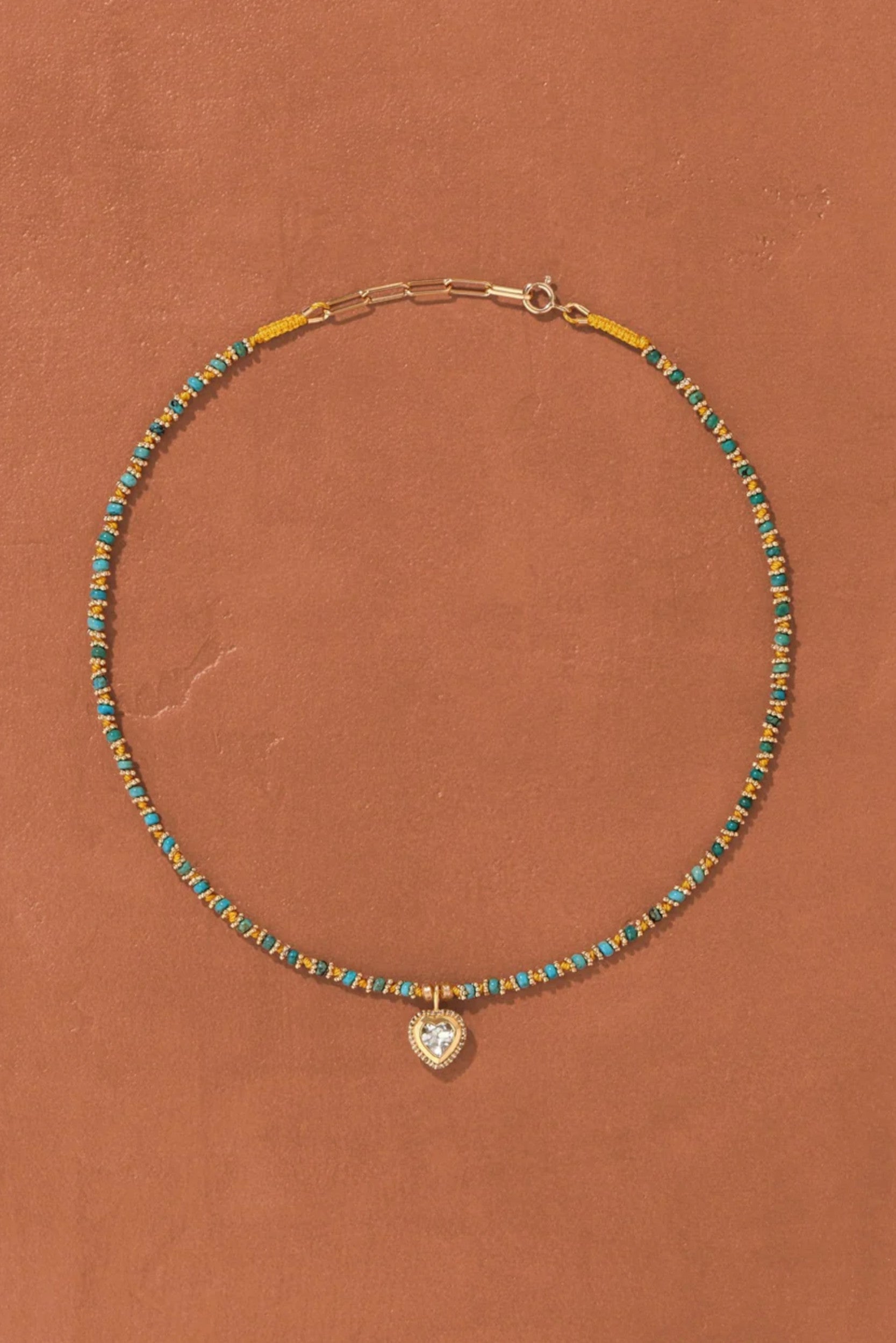 Ginni K Necklace Diamond Topaze Turquoise