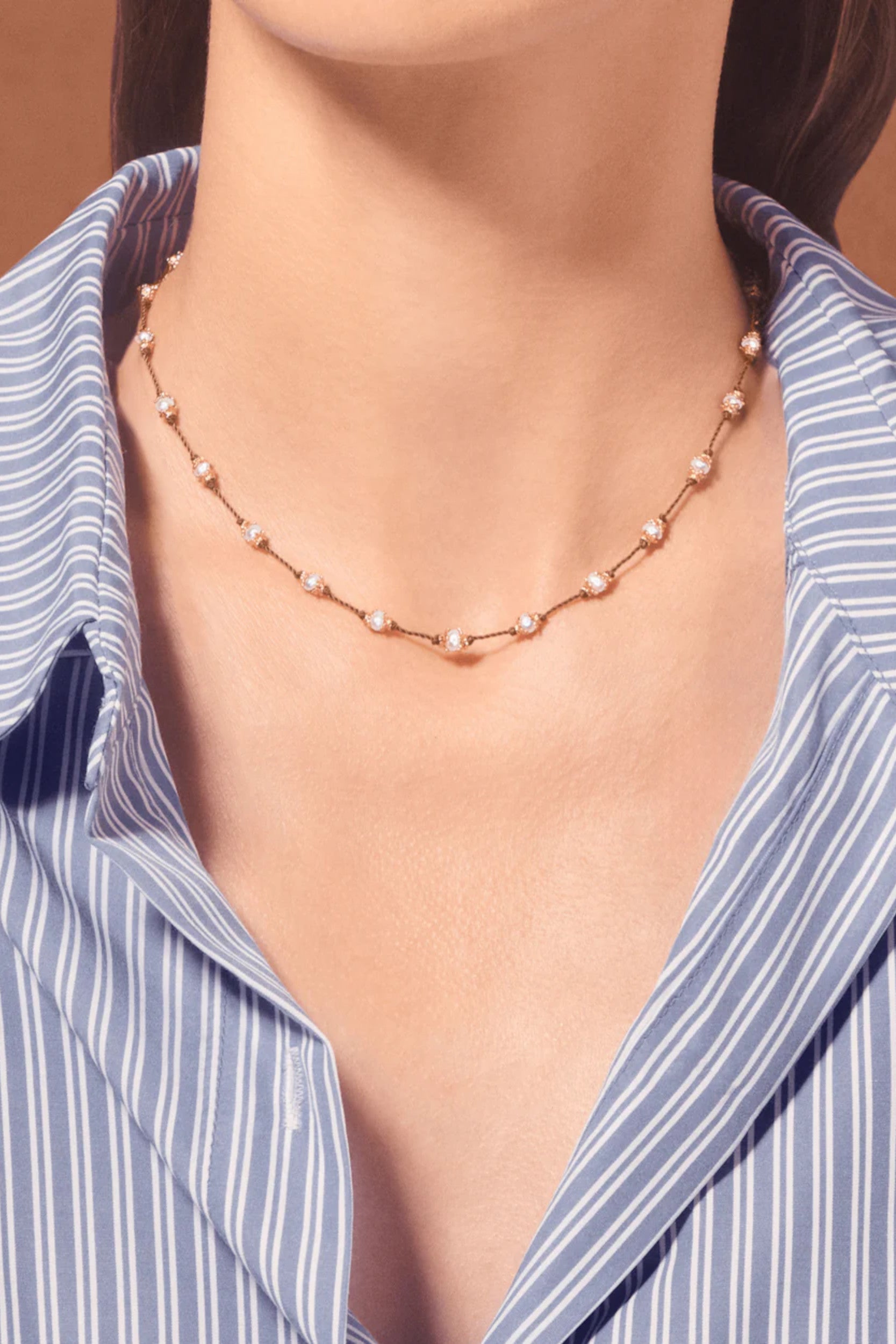 Peony Pearl Collier Doré — Tityaravy