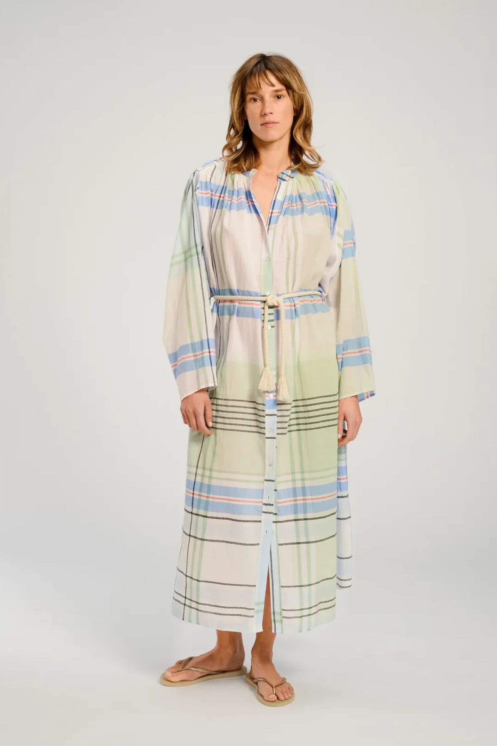 Hokkaido Dress Multi Sky