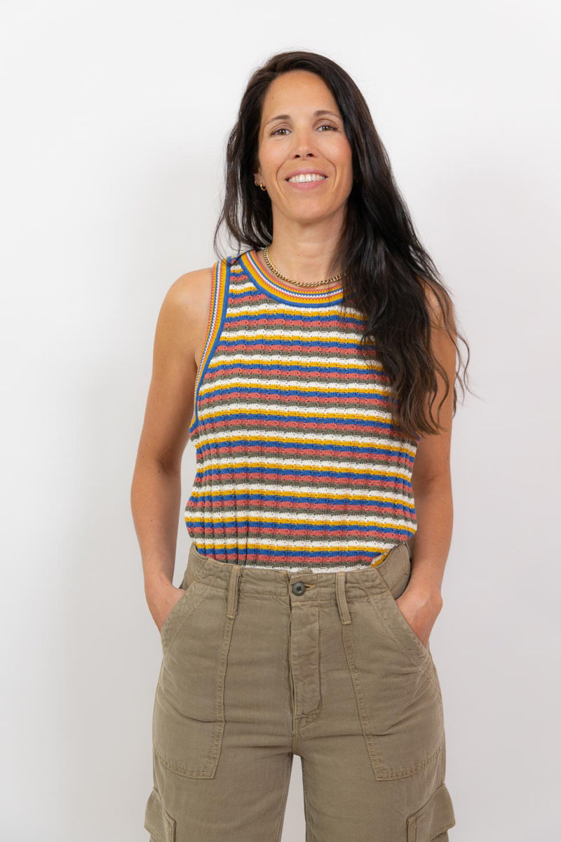 Jereel Knit Tank Top Stripe