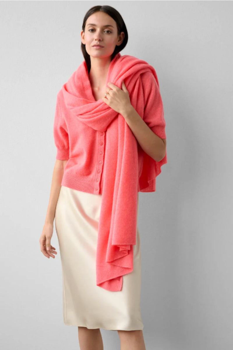 Cashmere Travel Wrap Scarf Heather Popsi Popsicle