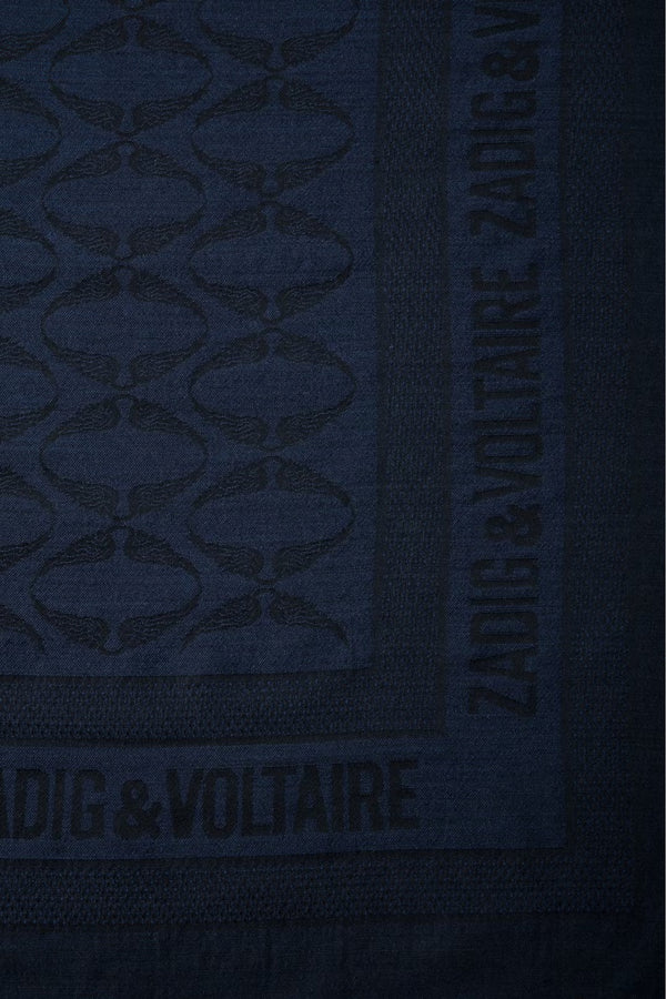 Glenn Rock Jacquard Scarf Ink