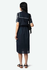 Rigy Coton Brod Dress Ink