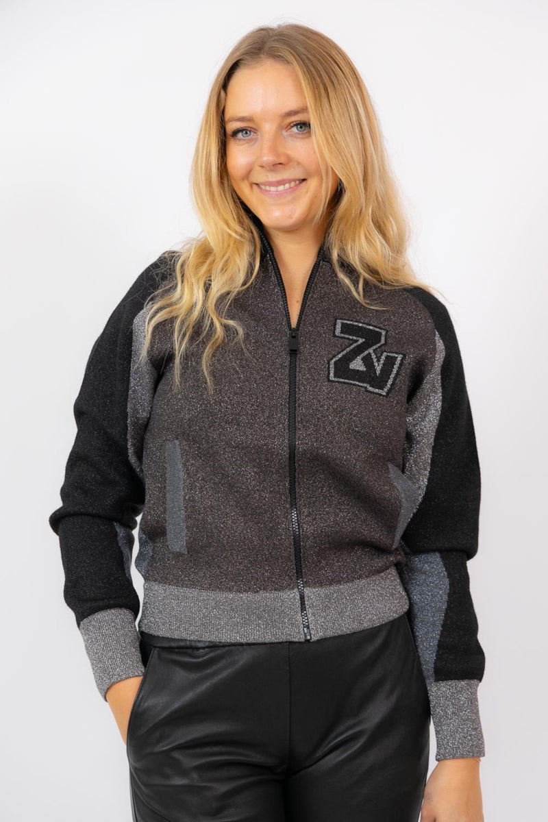 Rossie Lurex Cardigan Anthracite