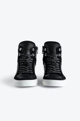 High Flash Wrinkle Sneakers Black