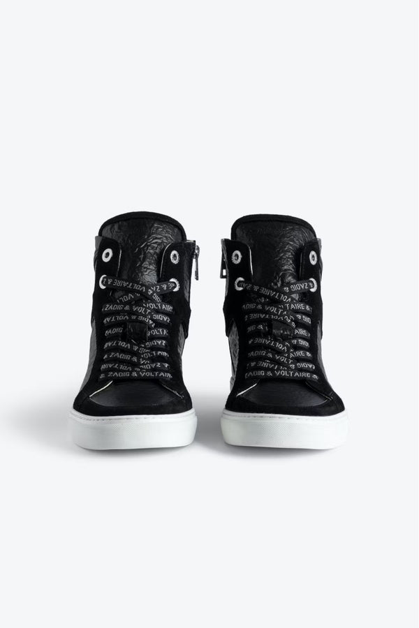 High Flash Wrinkle Sneakers Black