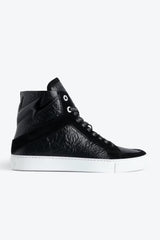 High Flash Wrinkle Sneakers Black