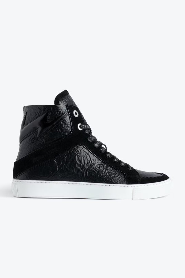 High Flash Wrinkle Sneakers Black