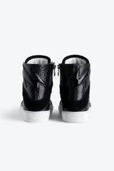 High Flash Wrinkle Sneakers Black