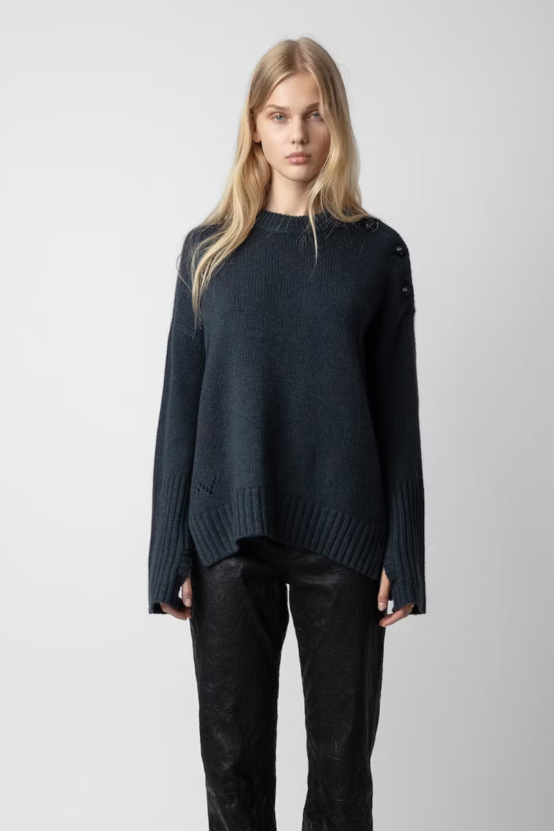 Malta Ws Sweater Green grey