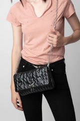 Rock Minimal Knit Shadow Bag Black