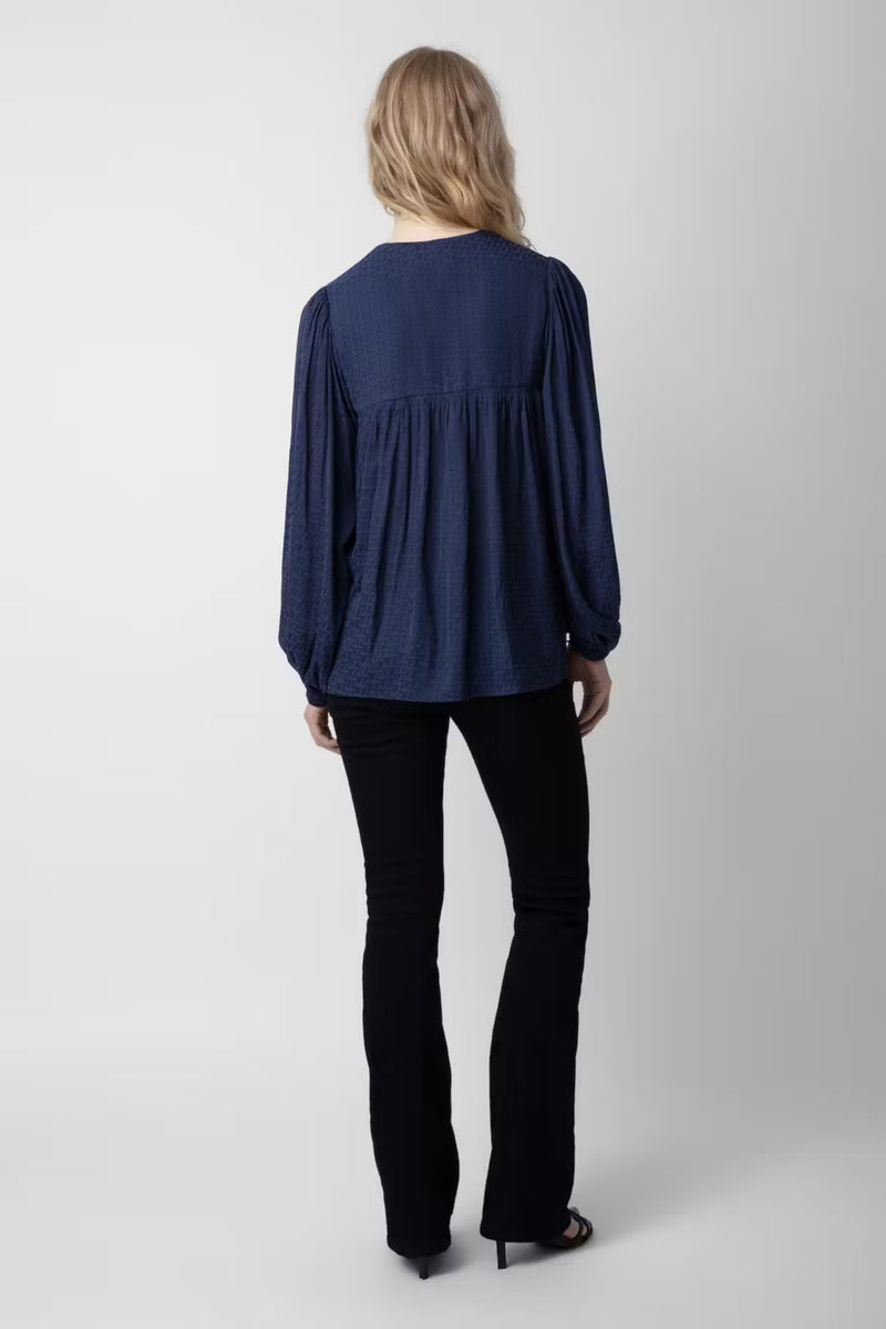Tenew Satin Zv Shirt Navy