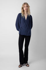 Tenew Satin Zv Shirt Navy