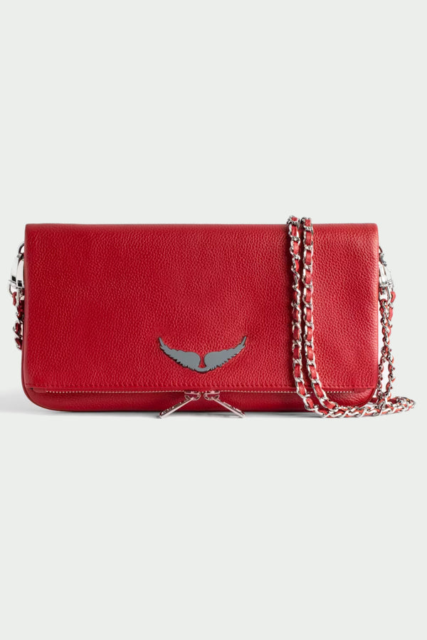 Rock Grained Leather Bag Power