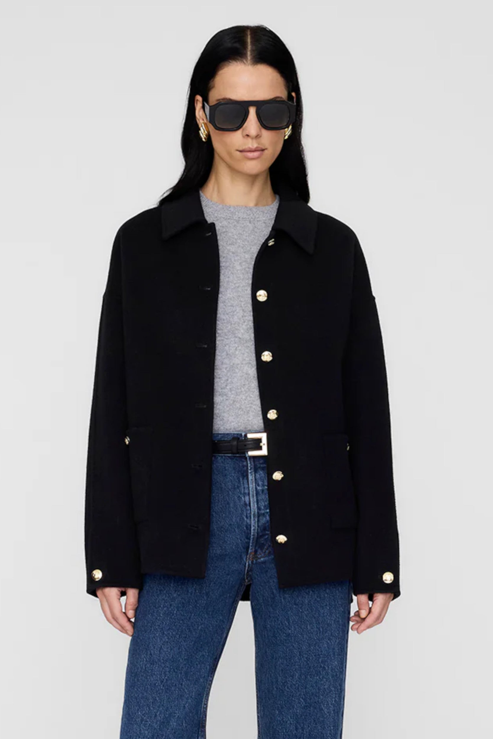 Luca Jacket Black Cashmere Blend