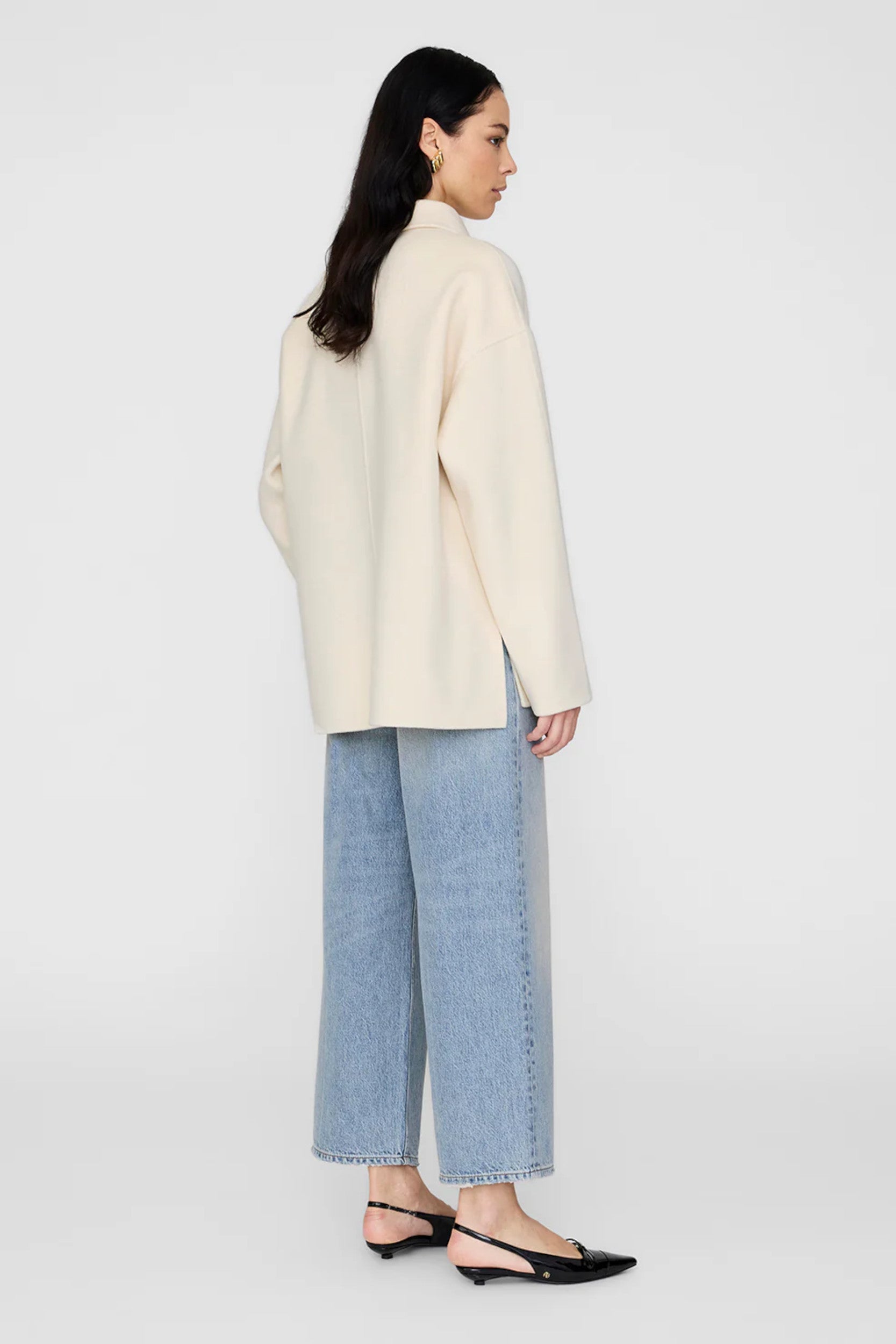 Luca Jacket Ivory Cashmere Blend