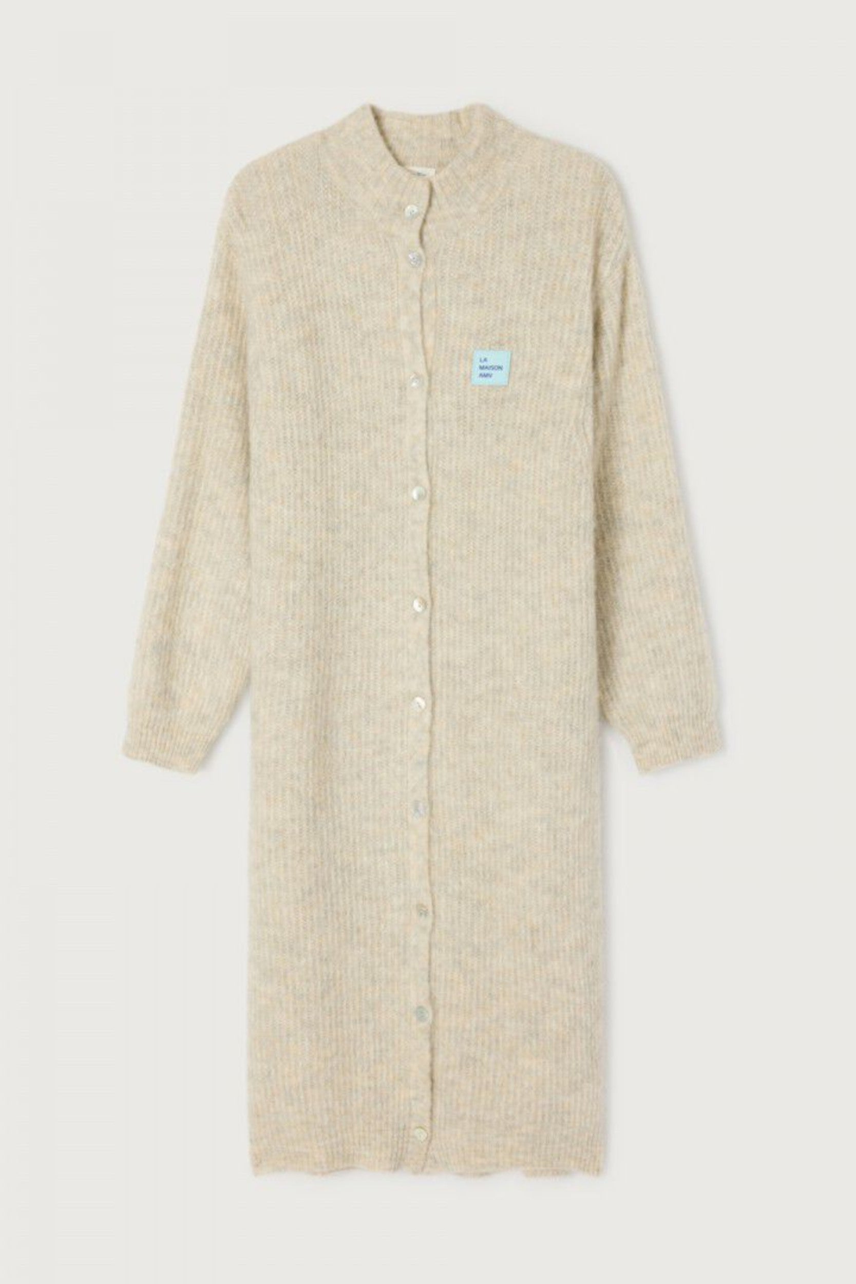 East19oh25 Cardigan Powder Mottled