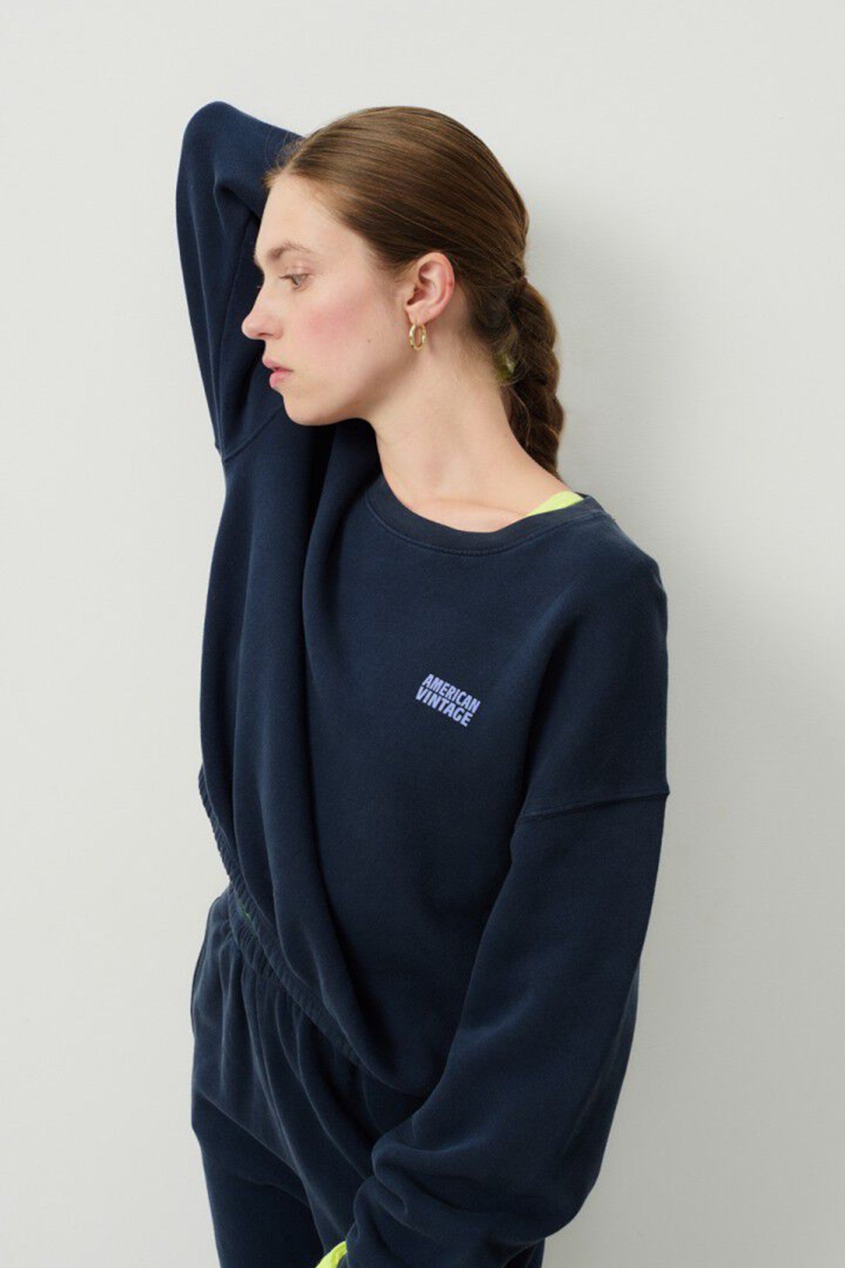 Izu03ah25 Sweater Navy Vin