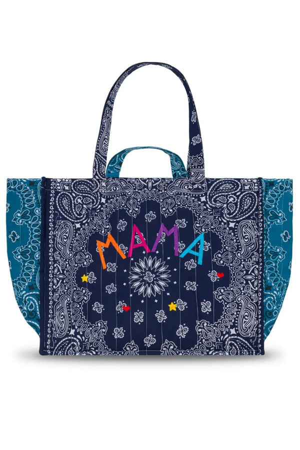Maxi Cabas Quilted Mama Navy Petrol