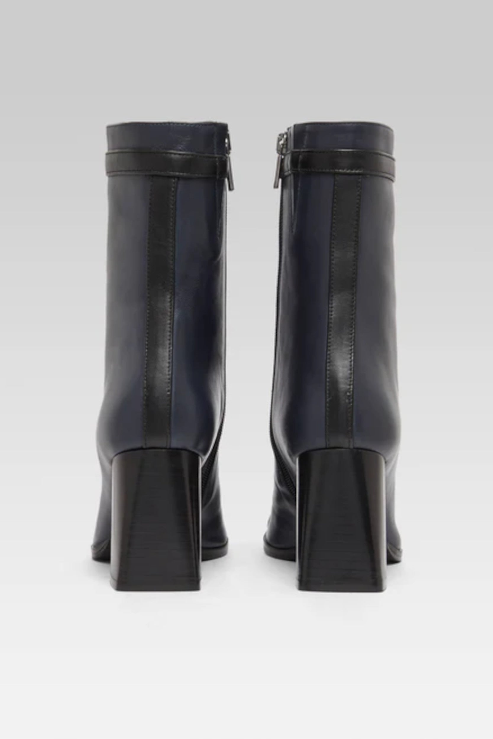 Catherine Boots Navy/Black Calf