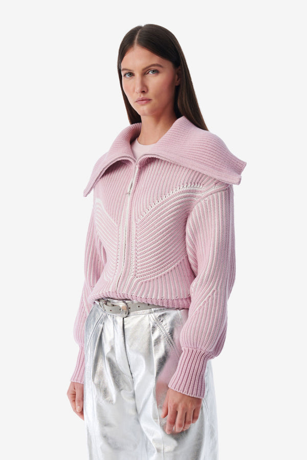 Oyana Sweater White Pink