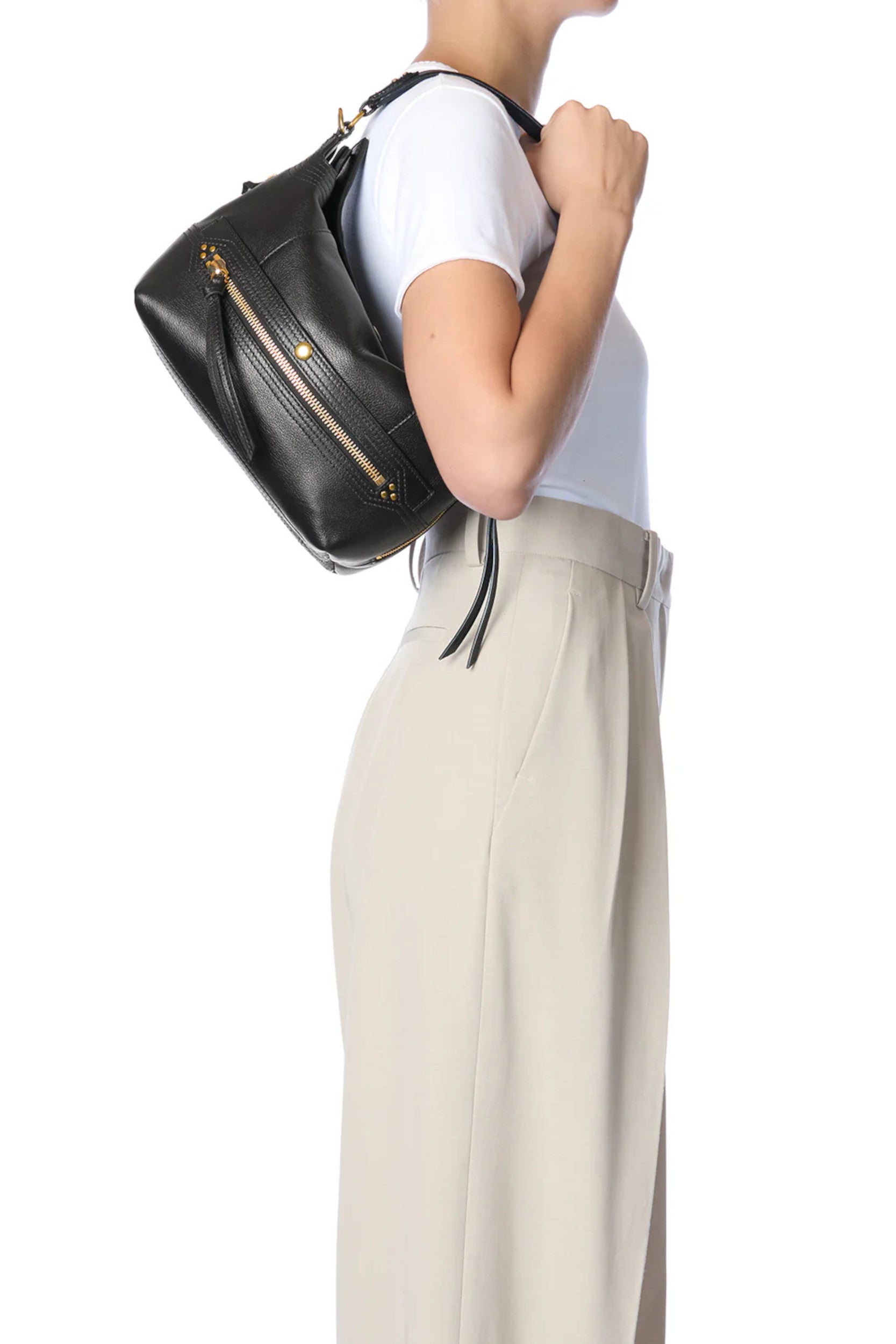 Lucky Hobo Bag Buffalo Black
