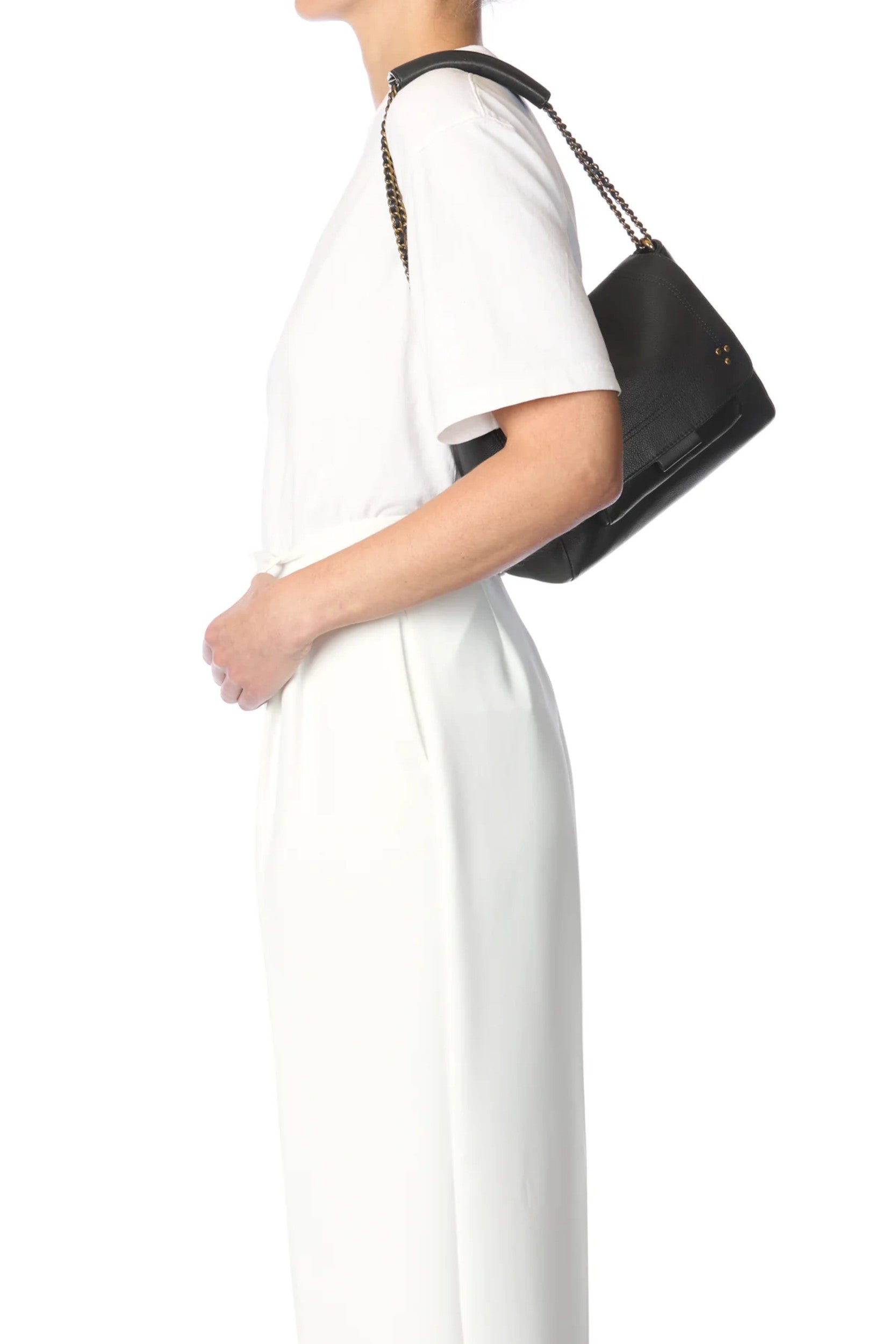Lulu M Bag Black Brass