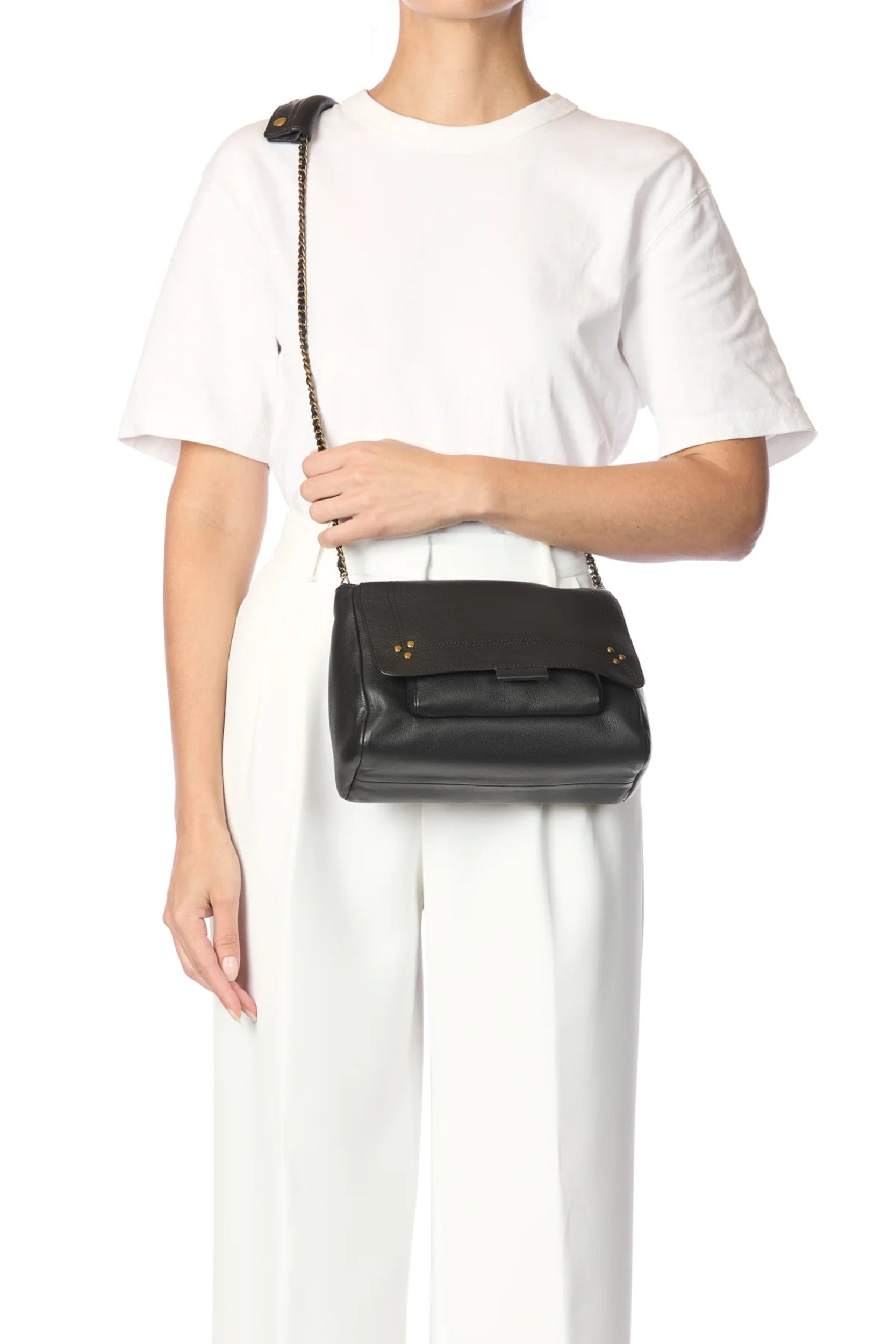 Lulu M Bag Black Brass