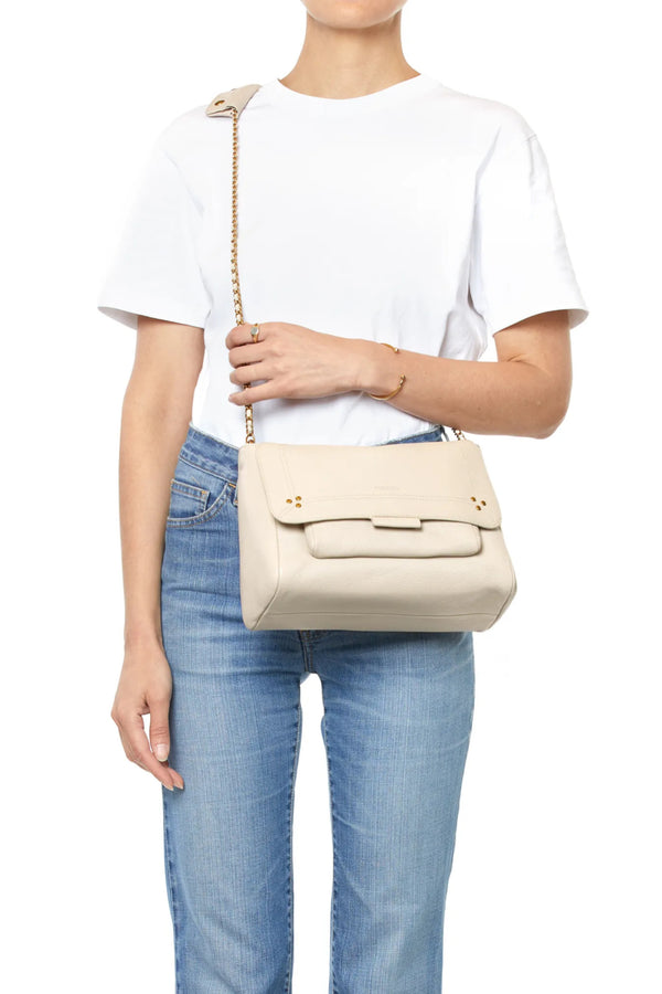 Lulu L grained Bag Cream