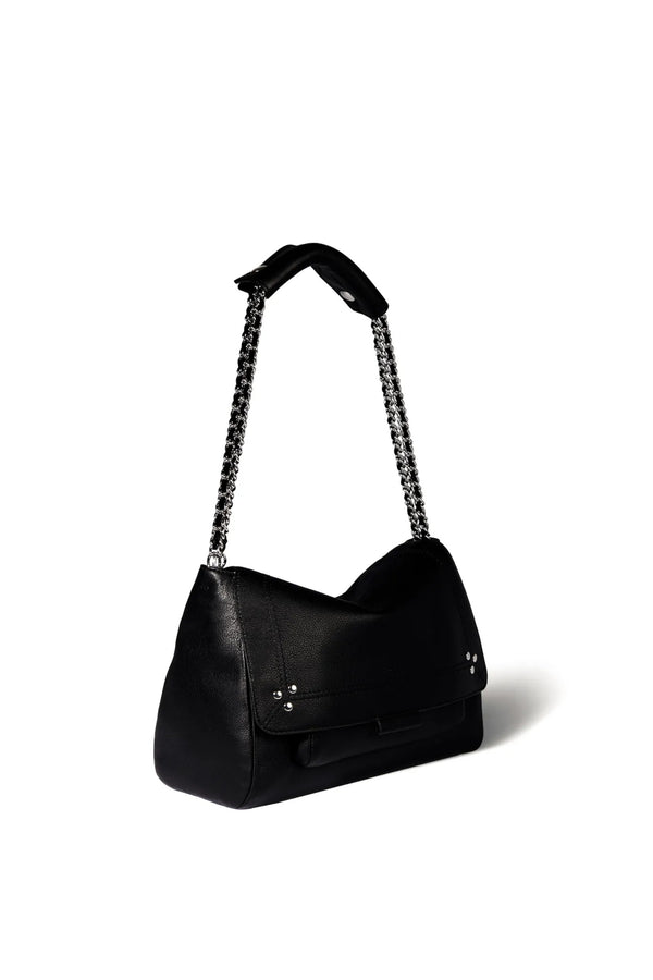 Lulu M Bag Black Silver
