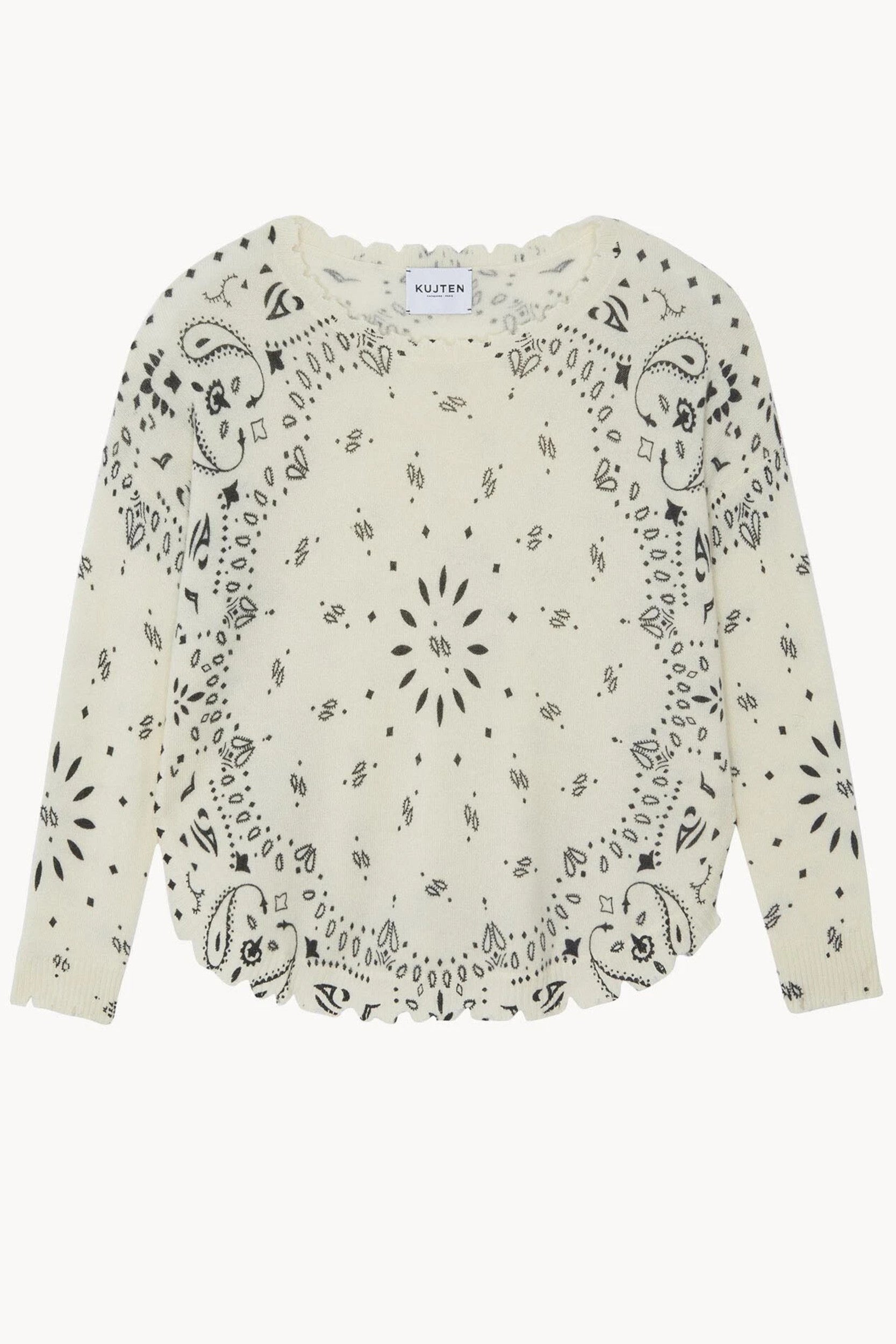 Mela Bandana Sweater White