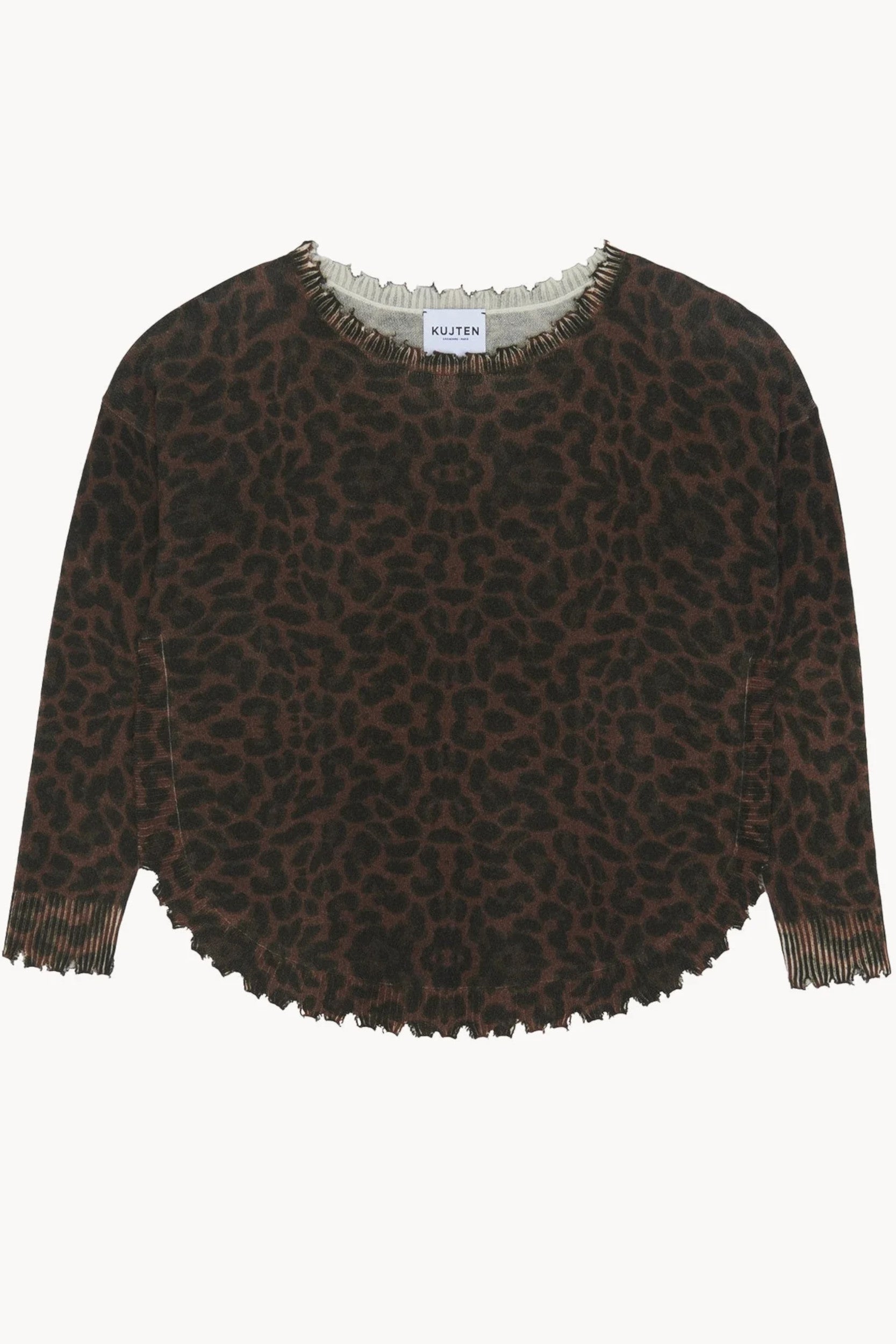 Melah Leopard Sweater Brown