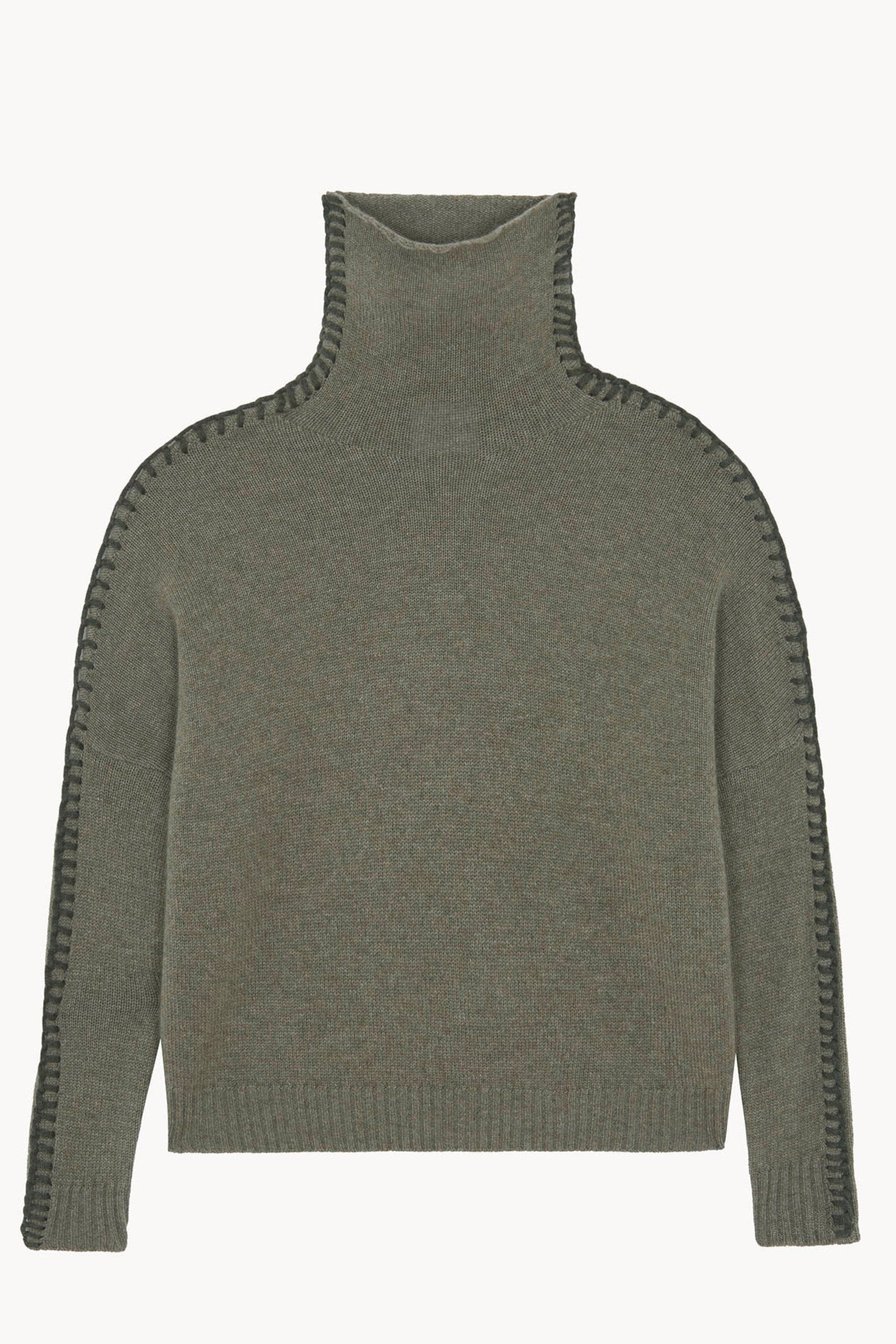 Thea Sweater Khaki Mottled