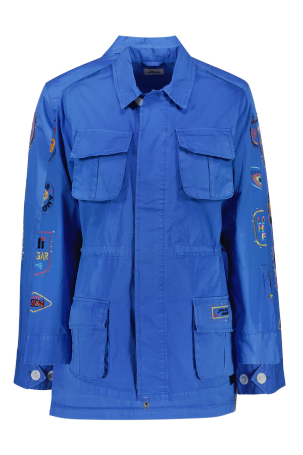 Sloane Utility Embroidery Jacket Blue