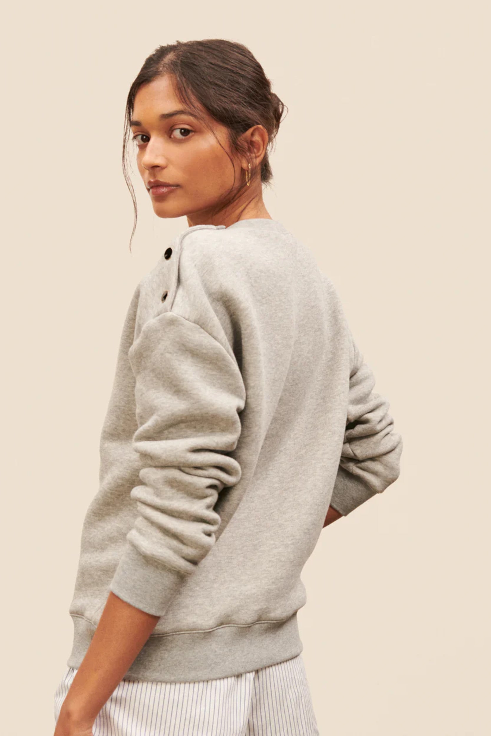 Passy Sweater Mottled Grey