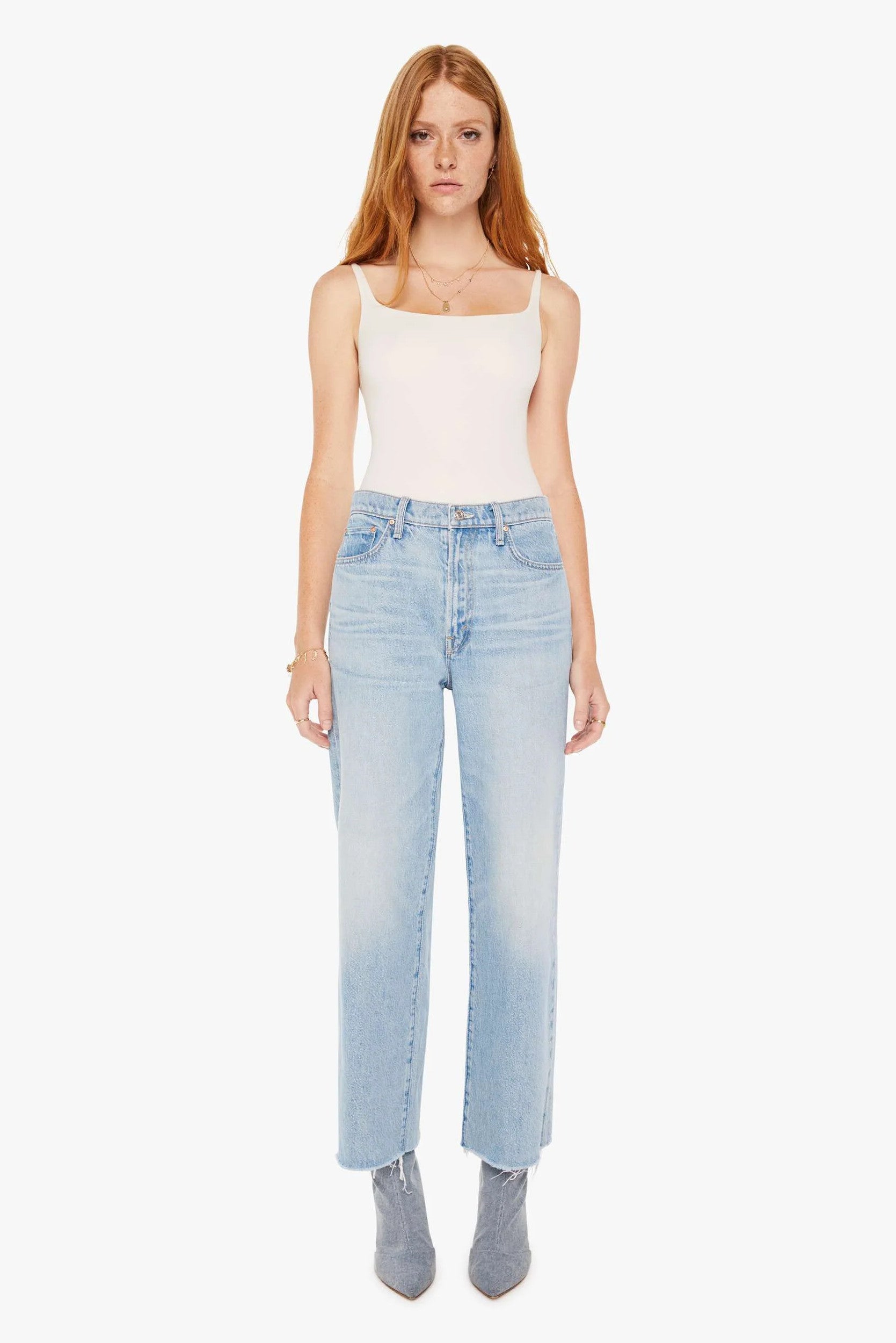 The Rambler Zip Ankle Fray Jeans GRP IM With Band