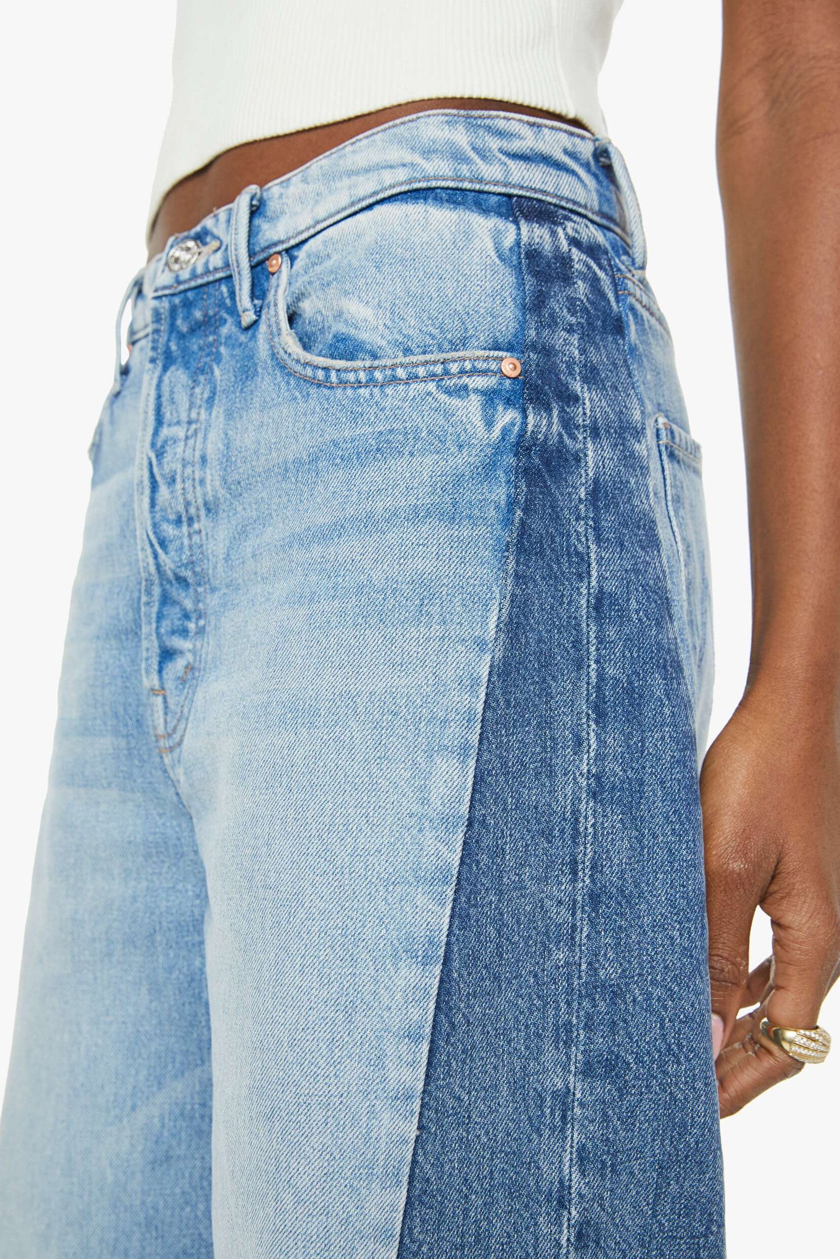 The Pipe Dream Button Sneak Fray Jeans Blinded By The Dark