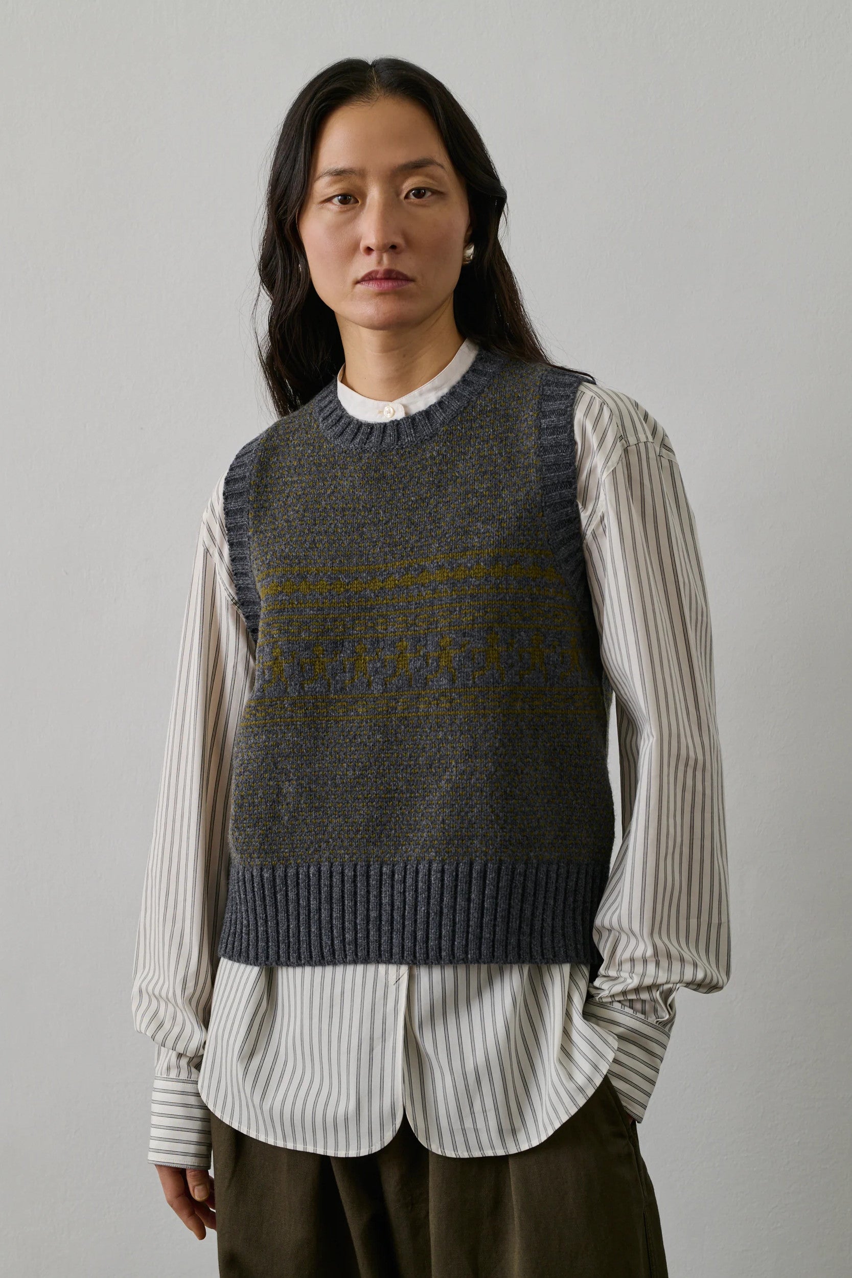 Namastej Sweater Olive Grey