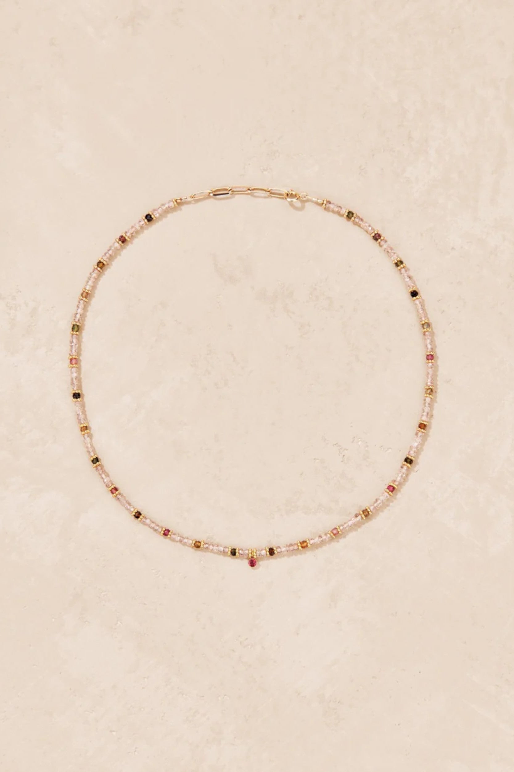 Maalai Necklace Tourmaline Zircon