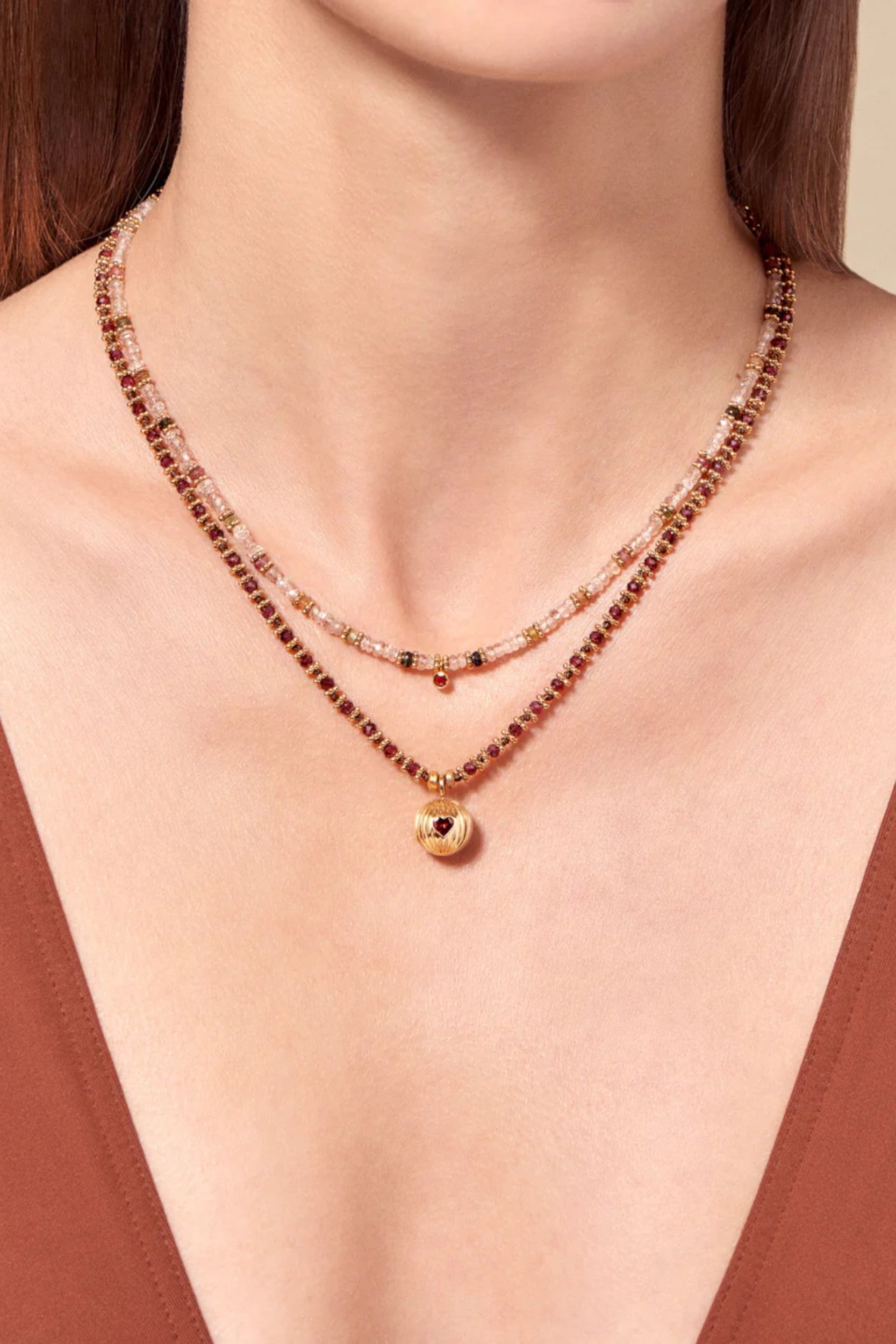 Maalai Necklace Tourmaline Zircon