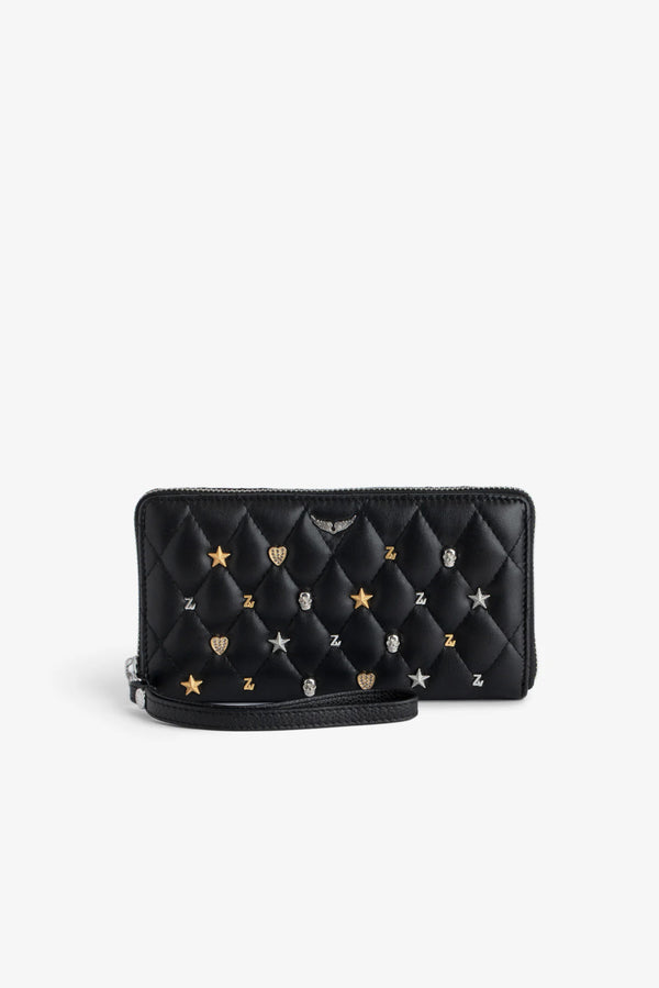 Compagnon Lucky Charms Quilted Wallet Black