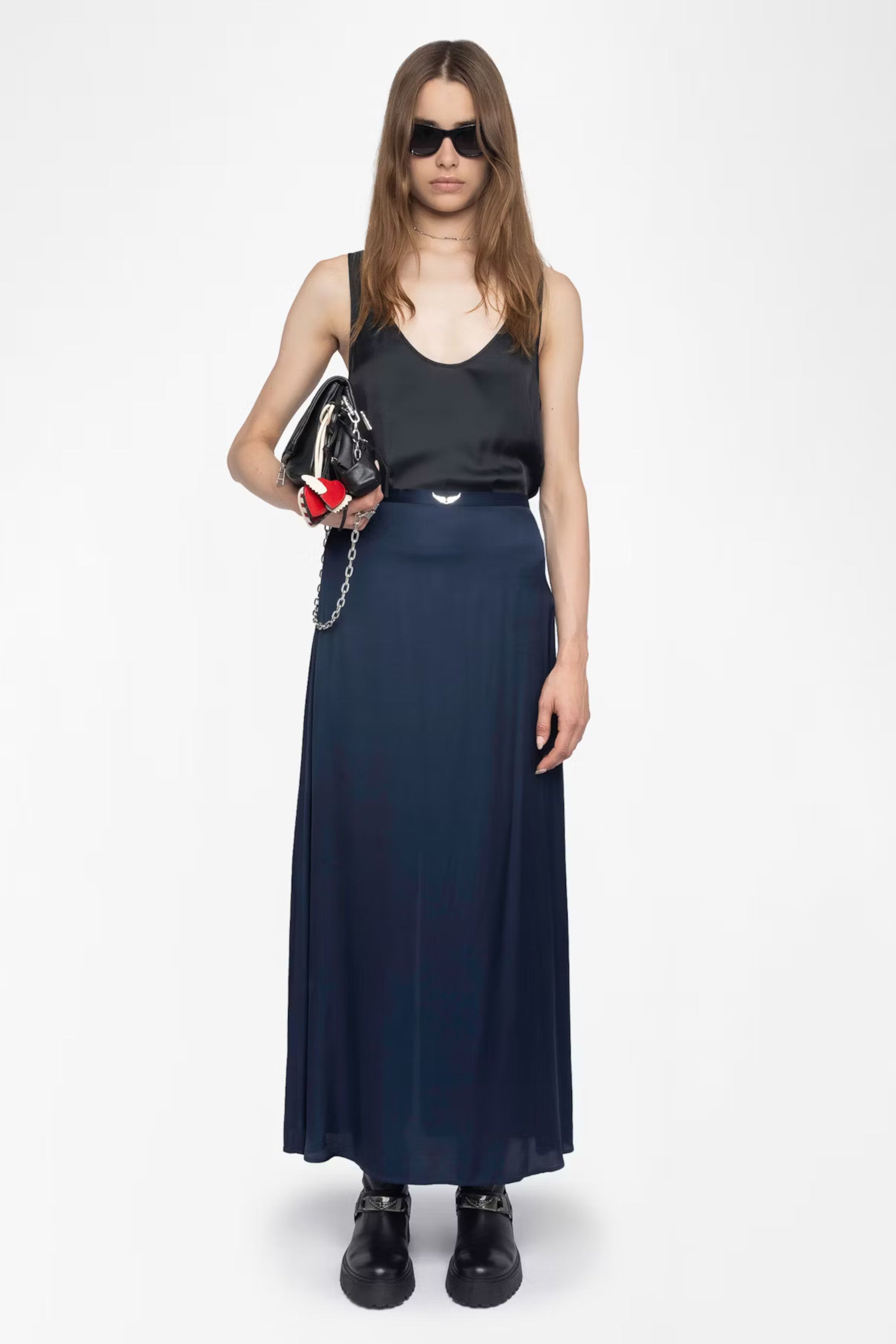Jimeno Satin Skirt ink