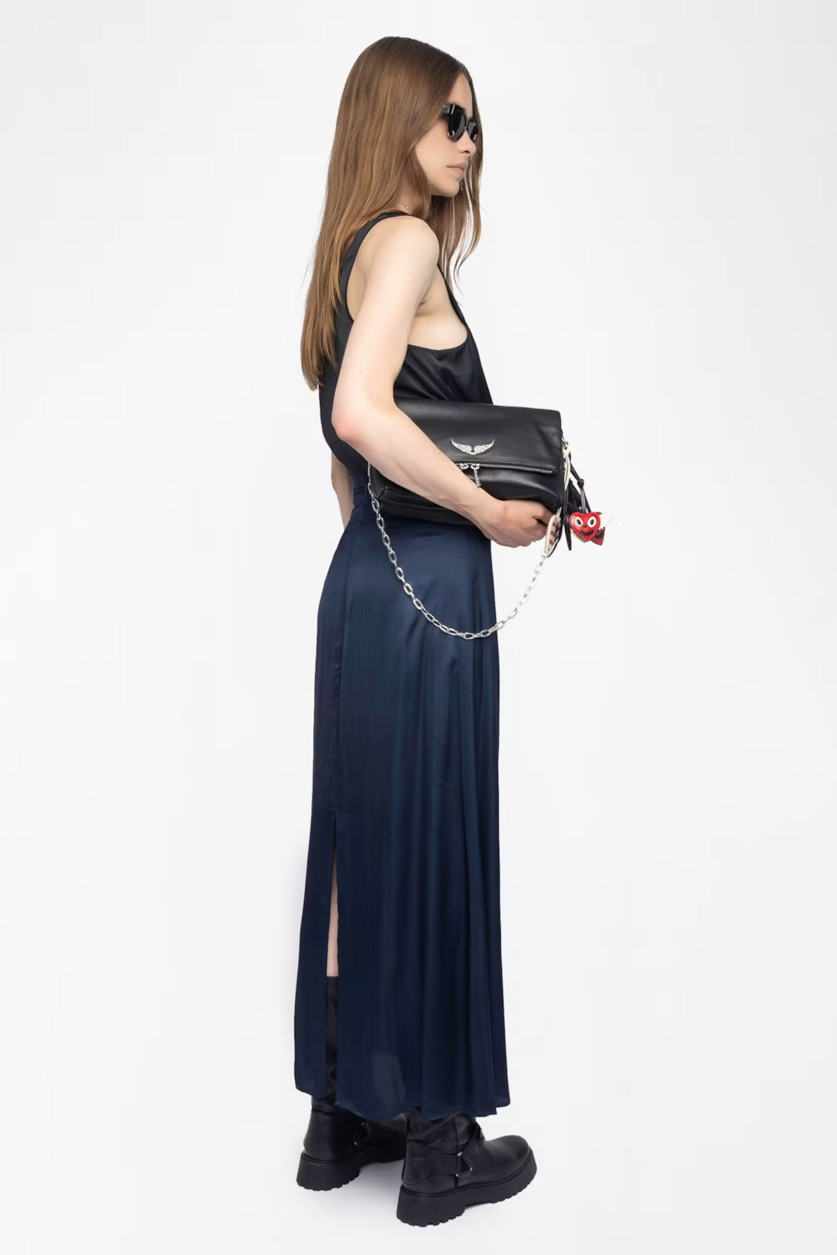 Jimeno Satin Skirt ink