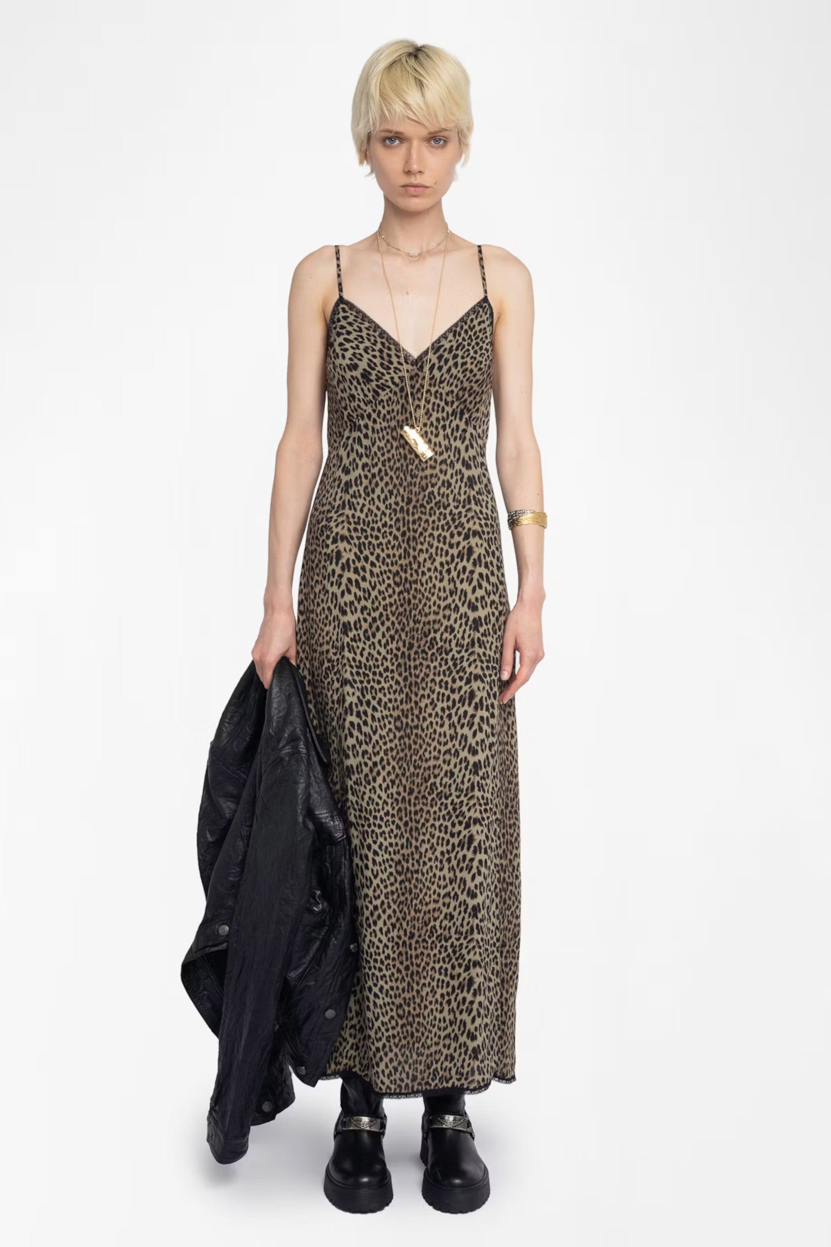 Ramelil Soft Leo Dress Leaves