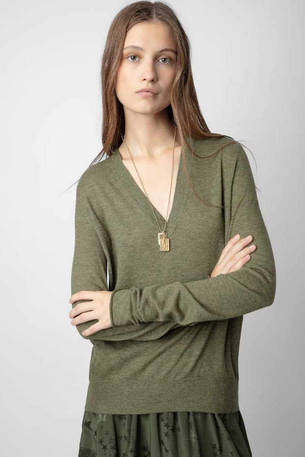 River CP Sweater Dark Olive