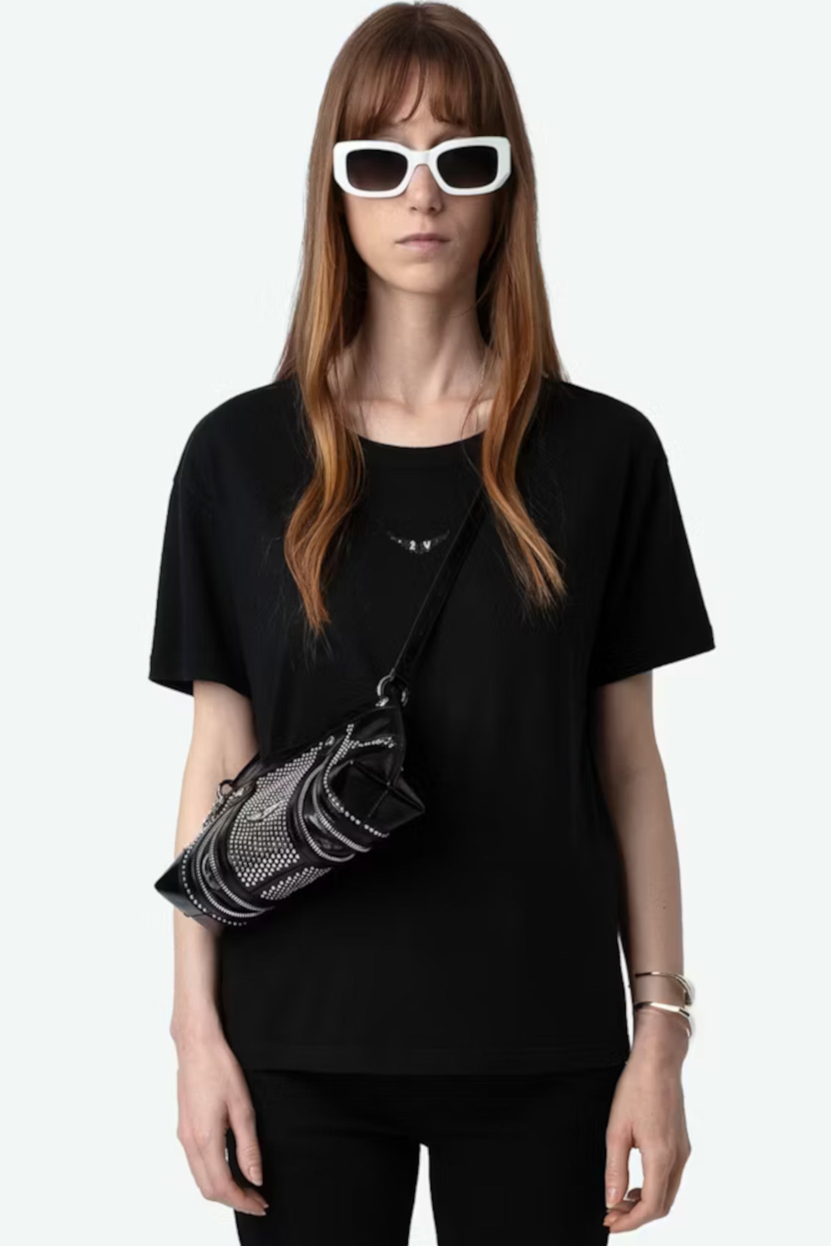 Marta PCL Wings Strass T-Shirt Black