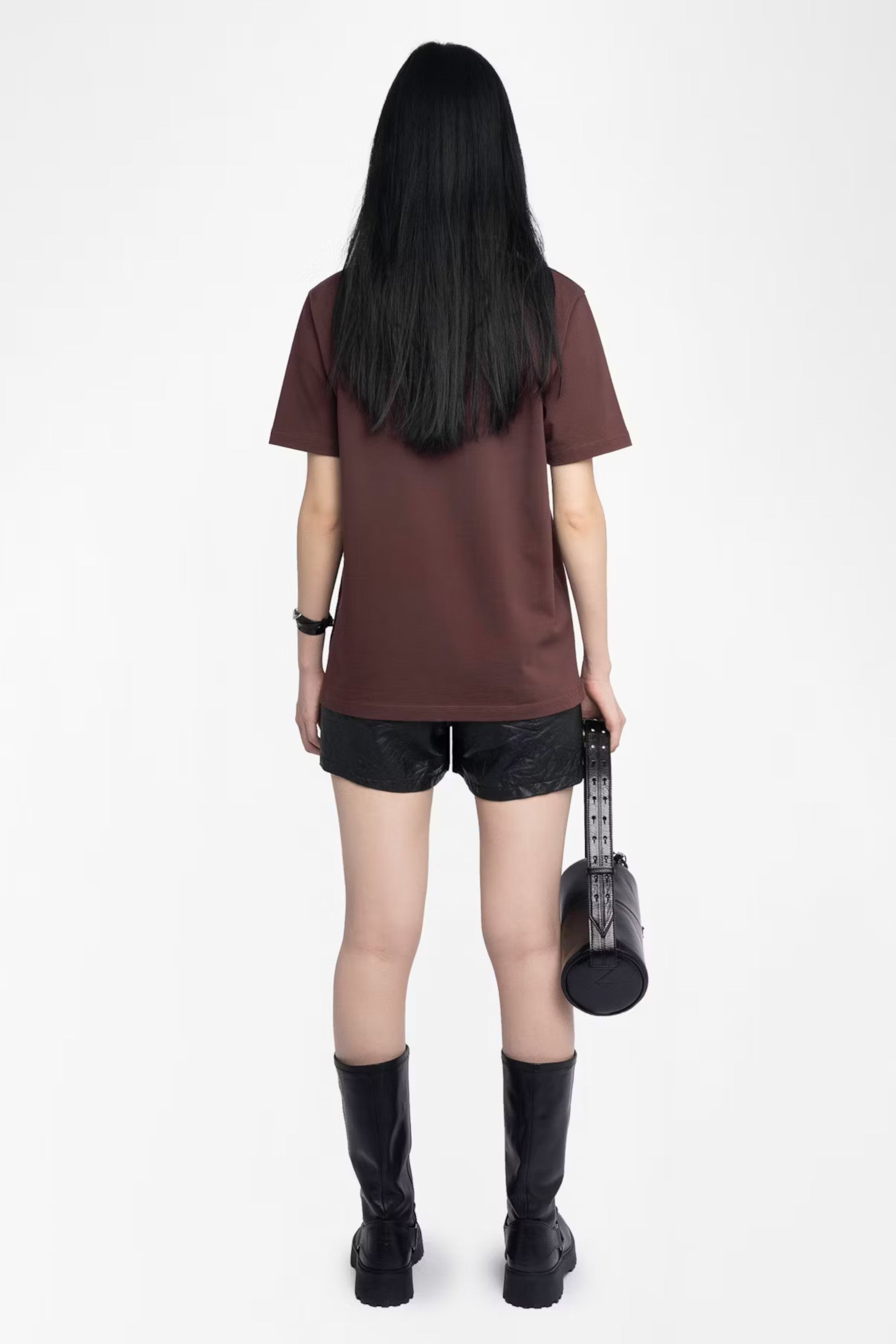 Edwin TC Rock N Roll Strass T-Shirt Burgundy
