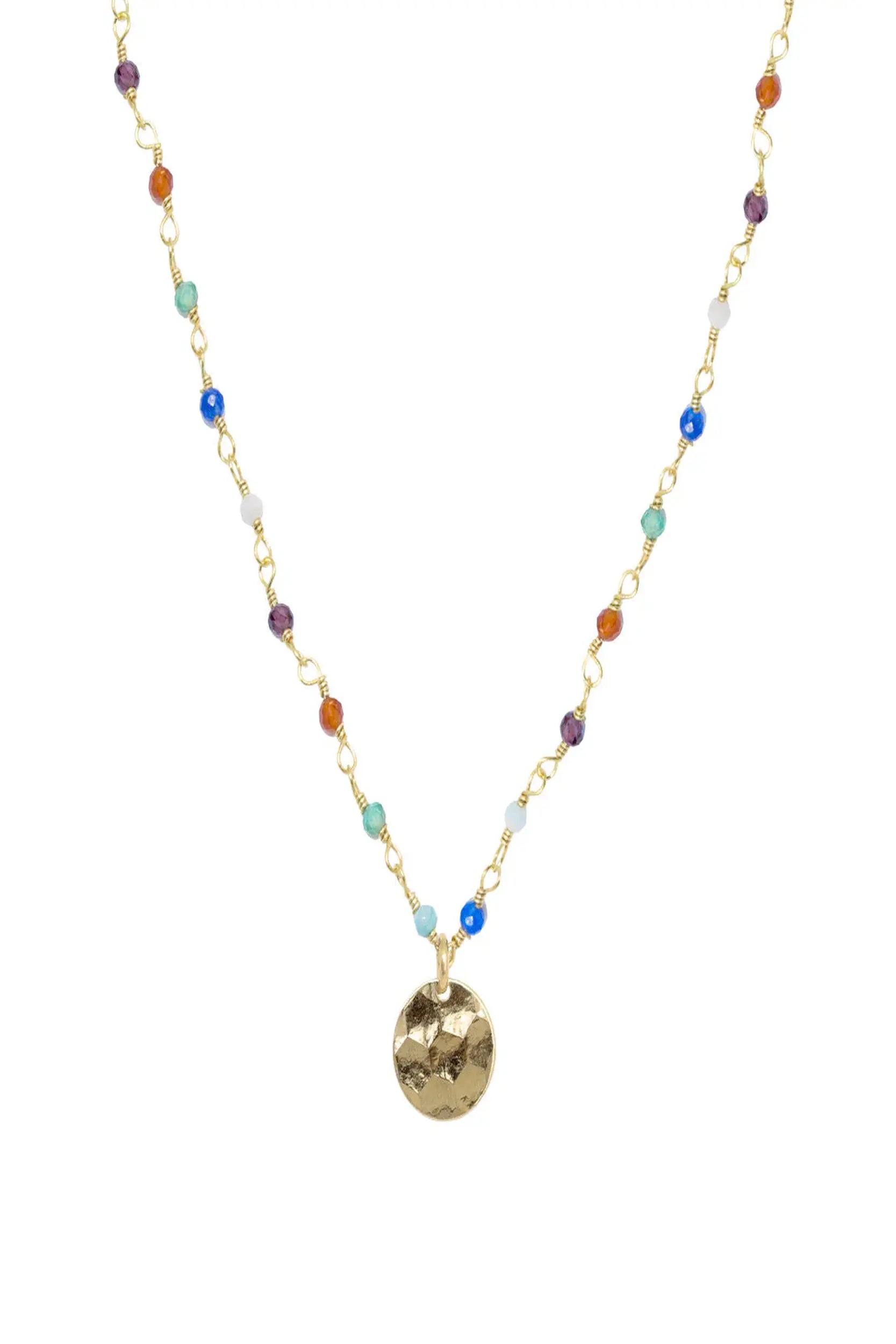 Mini Stones Necklace Multi Stones