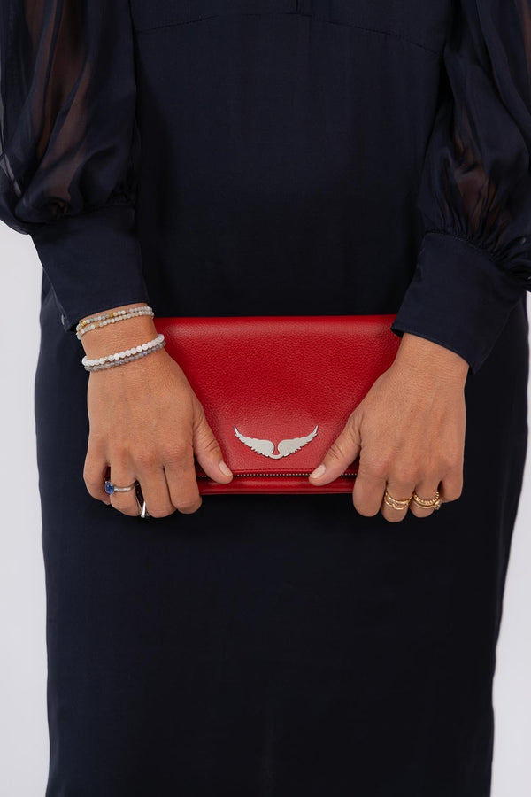 Rock Grained Leather Bag Power