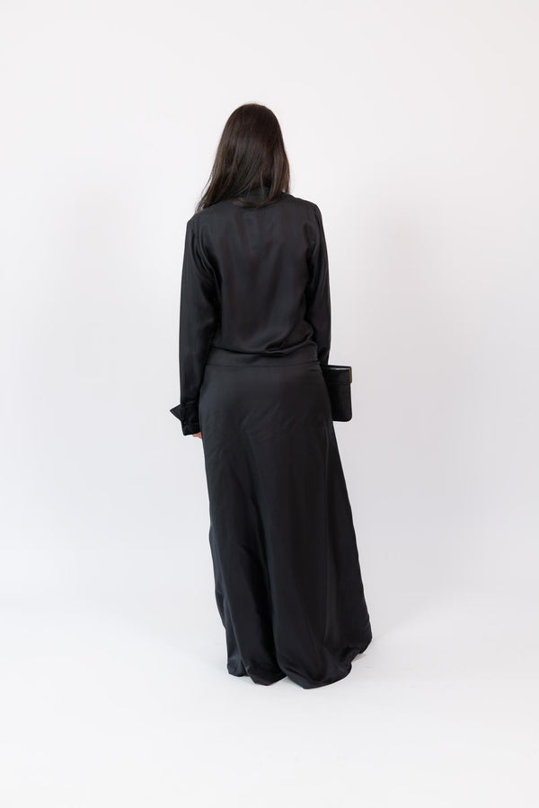 Jeff Dress Silk Twill Black
